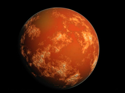 The orange-red planet